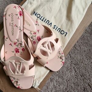 Louis Vuitton Floral Isola Flat Sandals